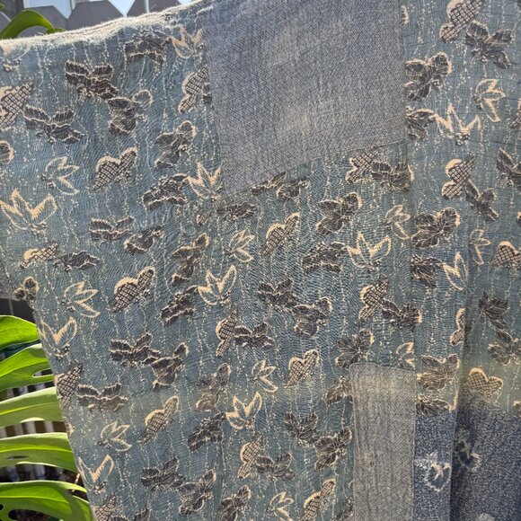 Magnolia Pearl Denim Blue Linen Good Fortune Kimono - Picture 11 of 16